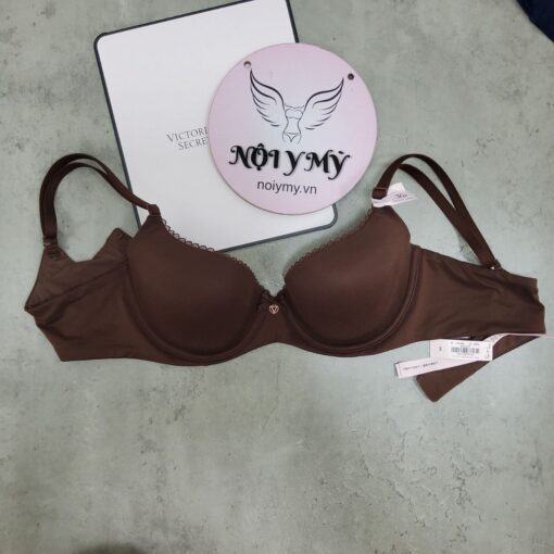 Áo lót Victoria Secret nửa ngực không nâng mút mỏng thun lạnh màu hồng nhạt 26877498