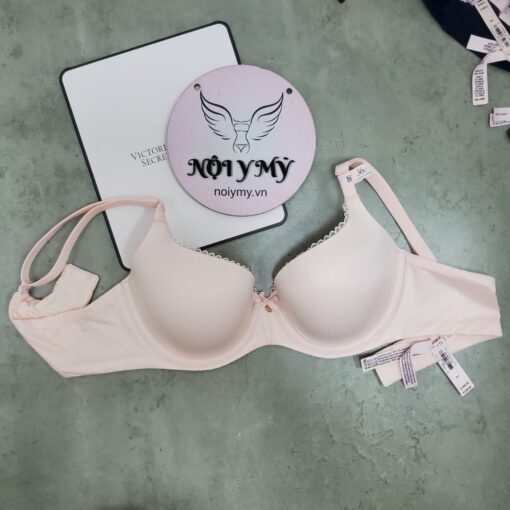 Áo lót Victoria Secret nửa ngực không nâng mút mỏng thun lạnh màu hồng nhạt 26877498