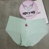 Quần lót Pink nguyên mông thun lạnh không viền màu xanh mint hoạ tiết 26946464 (Copy)