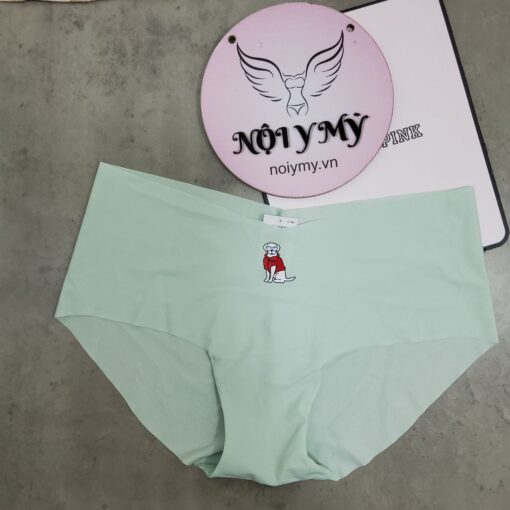 Quần lót Pink nguyên mông thun lạnh không viền màu xanh mint hoạ tiết 26946464 (Copy)