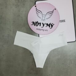 Quần lót Pink lọt khe lưng cao thun lạnh không viền màu trắng 27000663