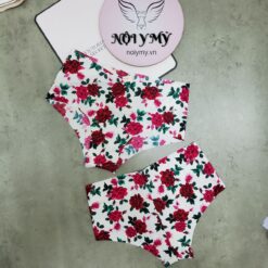 Quần lót Victoria Secret nửa mông thun lạnh không viền màu trắng hoa 27152898 (Sao chép)