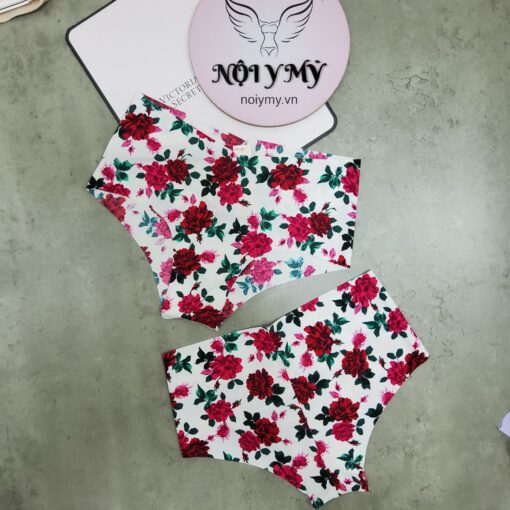 Quần lót Victoria Secret nửa mông thun lạnh không viền màu trắng hoa 27152898 (Sao chép)