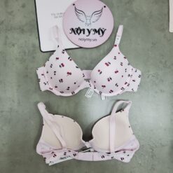 Áo lót Pink nâng vừa thun lạnh màu hồng hoạ tiết 361916qjk