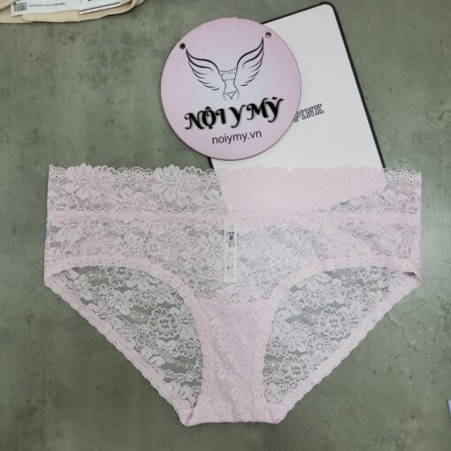 Quần lót Pink nguyên mông ren màu hồng 417370qas