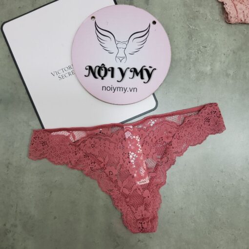 Quần lót Victoria Secret lọt khe ren màu hồng đất 417750qpq (Sao chép)