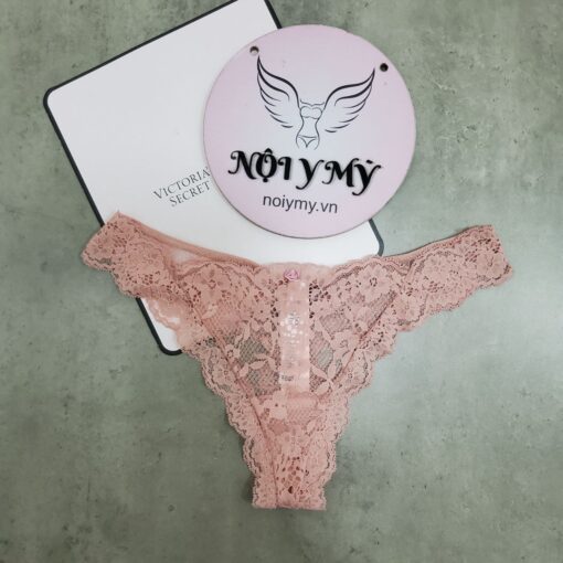 Quần lót Victoria Secret lọt khe ren màu cam nude 417750qs6