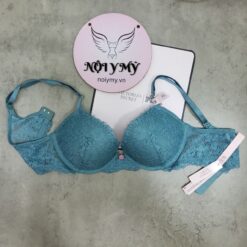 Áo lót Victoria Secret dream angel nâng vừa ren màu xanh ngọc sẫm 418490qfz