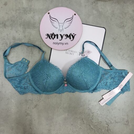 Áo lót Victoria Secret dream angel nâng vừa ren màu xanh ngọc sẫm 418490qfz
