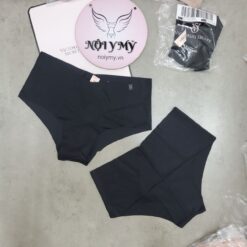 Quần lót Victoria Secret nửa mông thun lạnh không viền màu đen 423369qb4