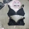 Áo lót Victoria Secret không nâng không gọng mút mỏng thun cotton màu đen xám 423833qb4