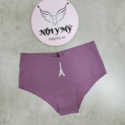 Quần lót Victoria Secret nửa mông thun lạnh không viền màu tím hoạ tiết 424627 (Copy)