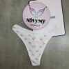 Quần lót Pink lọt khe thun cotton gân màu trắng hoạ tiết 425312qfq (Sao chép)