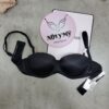 Áo lót Pink nâng nhẹ tháo dây thun lạnh màu đen 426503qb4