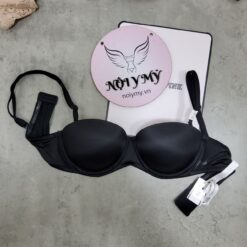 Áo lót Pink nâng nhẹ tháo dây thun lạnh màu đen 426503qb4