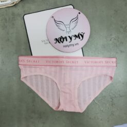 Quần lót Victoria’s Secret nguyên mông thun cotton lưng logo màu hồng 428346qax (Sao chép)