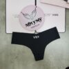 Quần lót Victoria’s Secret lọt khe thun lạnh không viền màu nâu vân đen 424626
