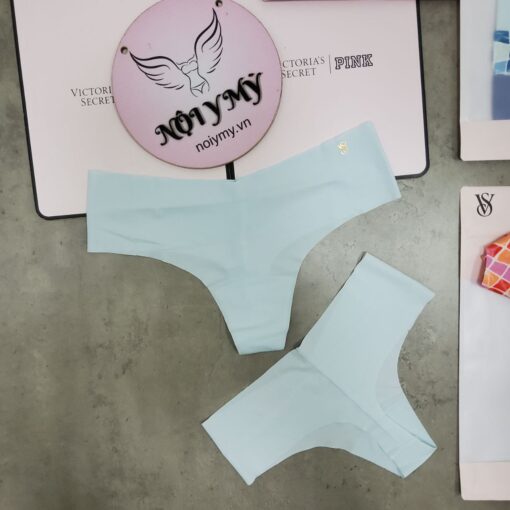 Quần lót Victoria’s Secret lọt khe thun lạnh không viền màu xanh biển nhạt 424626 (Sao chép)