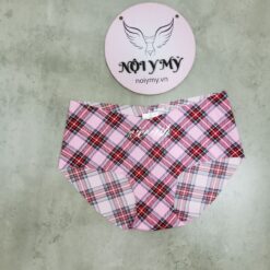 Quần lót Pink nguyên mông thun lạnh không viền màu hồng caro chữ 27172647