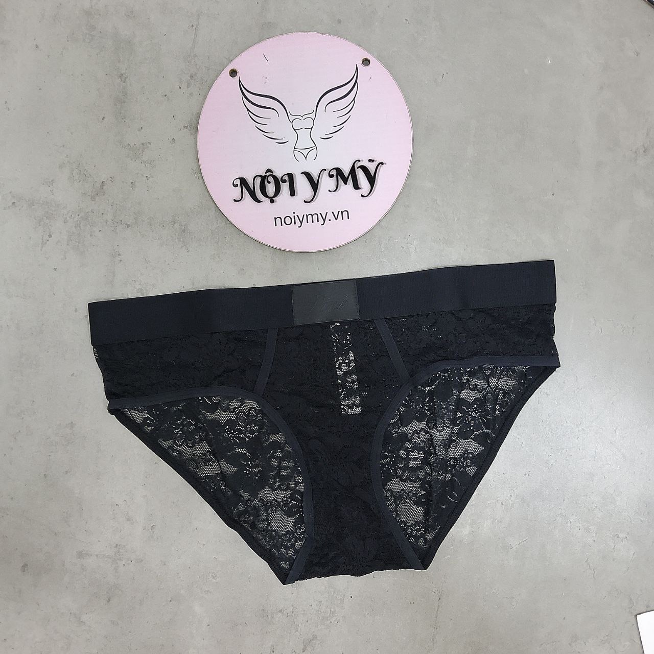 Quần lót Victoria Secret nguyên mông ren lưng logo màu đen 416203qb4c (Sao chép)
