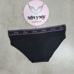 Quần lót Pink nguyên mông thun cotton lưng logo màu đen 416217qb4 (Sao chép)