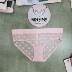 Quần lót Pink nguyên mông ren lưới lưng logo màu hồng nhạt bi 428794qax (Sao chép)
