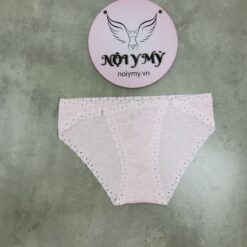 Quần lót Pink nửa mông thun cotton viền ren màu hồng kim sa 430672qas