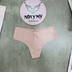 Quần lót Victoria’s Secret lọt khe thun lạnh không viền màu hồng nude nhũ 431660qdw