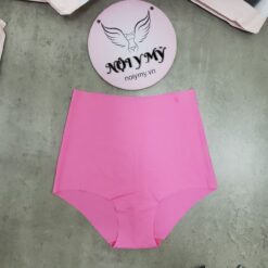 Quần lót Victoria Secret nguyên mông lưng cao thun lạnh không viền màu hồng