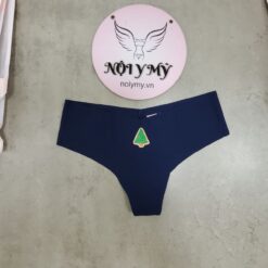 Quần lót Pink lọt khe thun lạnh không viền màu xanh navy hoạ tiết 416223