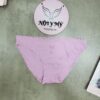 Quần lót Victoria’s Secret bikini cotton viền ren màu hồng tím hoạ tiết 417814