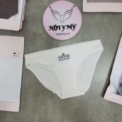 Quần lót Victoria’s Secret bikini thun cotton màu trắng hoạ tiết 415968 (Sao chép)