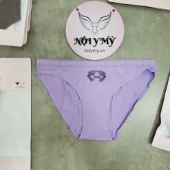Quần lót Victoria’s Secret bikini thun cotton màu tím hoạ tiết 415968