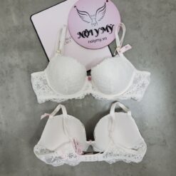 Áo lót Victoria Secret Dream Angels không nâng mút mỏng ren màu trắng 26923918