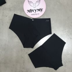 Quần lót Pink nửa mông thun lạnh không viền màu đen 27011537