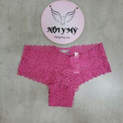 Quần lót Victoria’s Secret nửa mông ren màu hồng phía sau đan dây 271773851