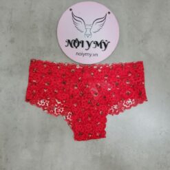 Quần lót Victoria’s Secret nửa mông ren màu đỏ hoa 27177473