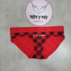Quần lót Pink nguyên mông thun cotton lưng logo màu đỏ caro đen 27179635 (Copy)