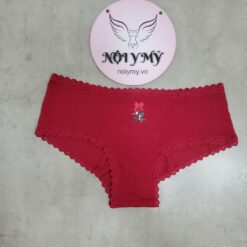 Quần lót Victoria’s Secret nửa mông cotton viền ren màu đỏ hoạ tiết 27184247