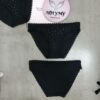 Quần lót Victoria’s Secret bikini cotton viền ren màu đen đính đá 27184284