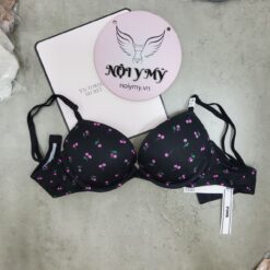 Áo lót Pink nâng nhiều thun lạnh màu tím hoạ tiết 357700qr2