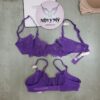 Áo lót Victoria Secret Dream Angels ren không nâng không mút màu tím 385074qcj