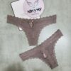 Quần lót Victoria Secret lọt khe thun lạnh phối ren màu nâu 417753qdu (Sao chép)