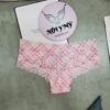 Quần lót Victoria’s Secret nửa mông ren màu hồng caro 419058qak