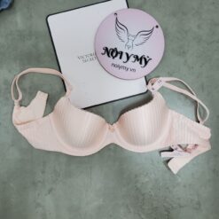Áo lót Victoria Secret nửa ngực không nâng mút mỏng thun lạnh màu hồng sọc 423591qe7 (Sao chép)