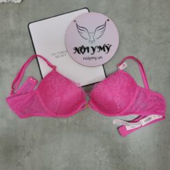 Áo lót Victoria Secret very sexy ren không nâng mút mỏng màu hồng 423887qe7