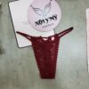 Quần lót Victoria Secret lọt khe lưng cao phía sau đan dây ren màu đỏ đô 426105qg4