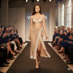 Áo lót Pink nâng vừa thun cotton viền kem màu da 428226seq