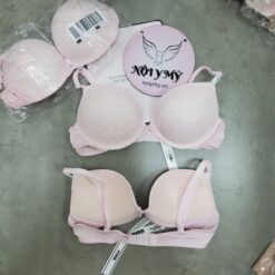 Áo lót Pink nâng nhiều thun cotton viền ren màu hồng kim sa 430640qas