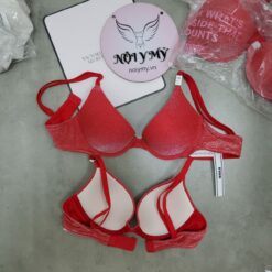 Áo lót Pink nâng vừa thun cotton viền kem màu da 428226seq